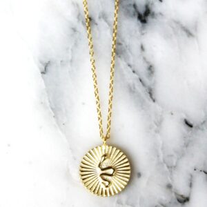 Absolème collier plaqué or serpent