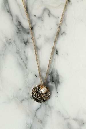 Absolème collier plaqué or et perle d'eau douce