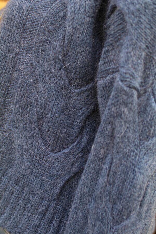 Absolème gilet en laine bleu