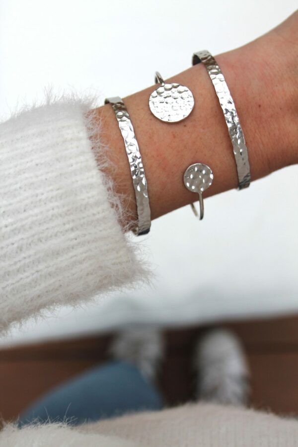 Absolème bracelet jonc argent massif