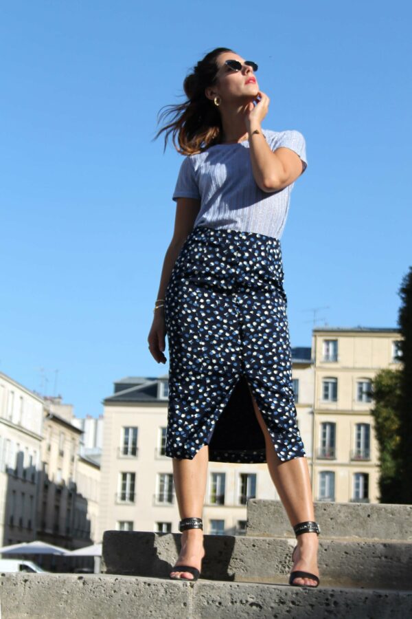 Absolème jupe glamour bleu marine