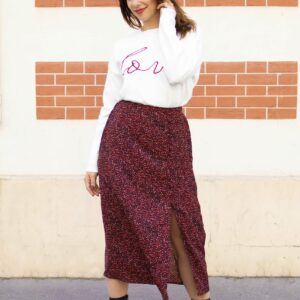 Absolème jupe fendue taille haute
