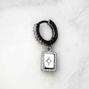 Absolème mini créole argent massif zirconiums