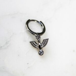 Absolème mini créole aigle argent massif