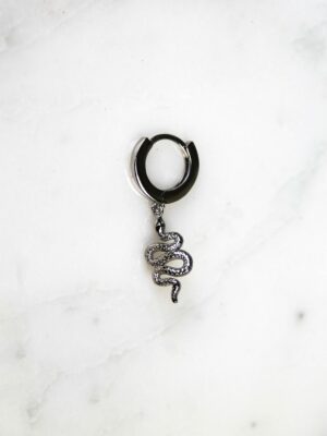 Absolème mini créole serpent argent massif