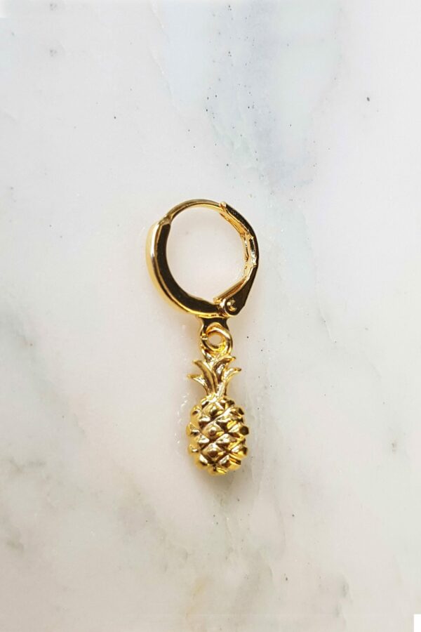 Absolème mini créole à l'unité ananas plaqué or