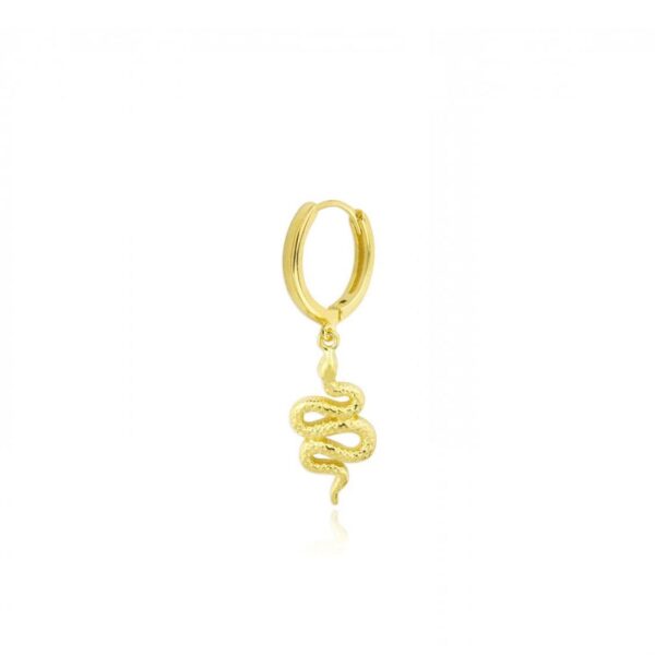 Absolème mini créole serpent plaqué or