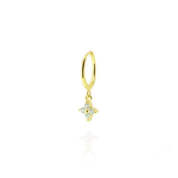 Absolème mini créole plaqué or et zircon