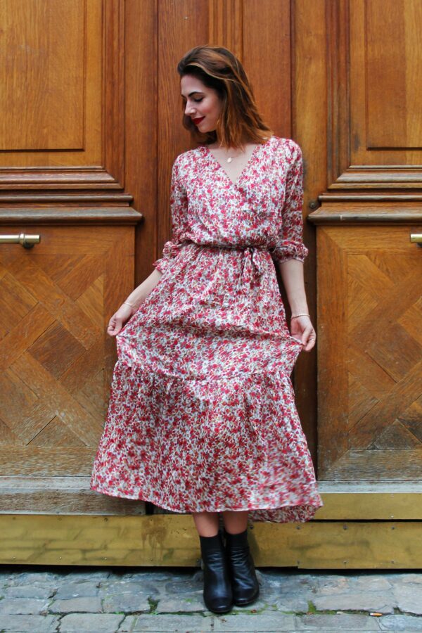 Absolème robe longue fleurie bohème