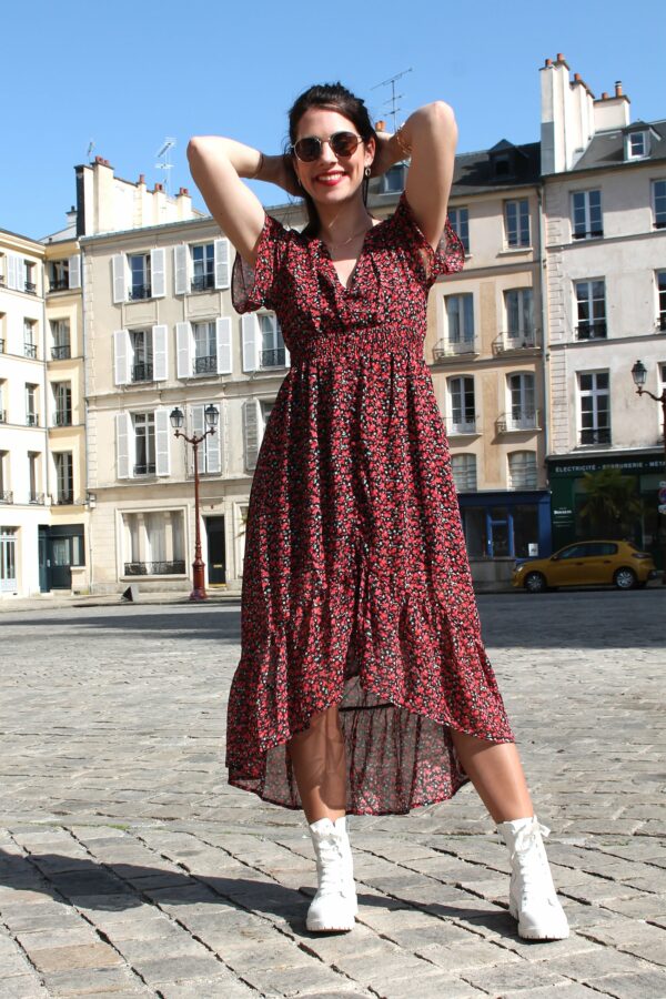 Absolème robe bohème avec dos-nu