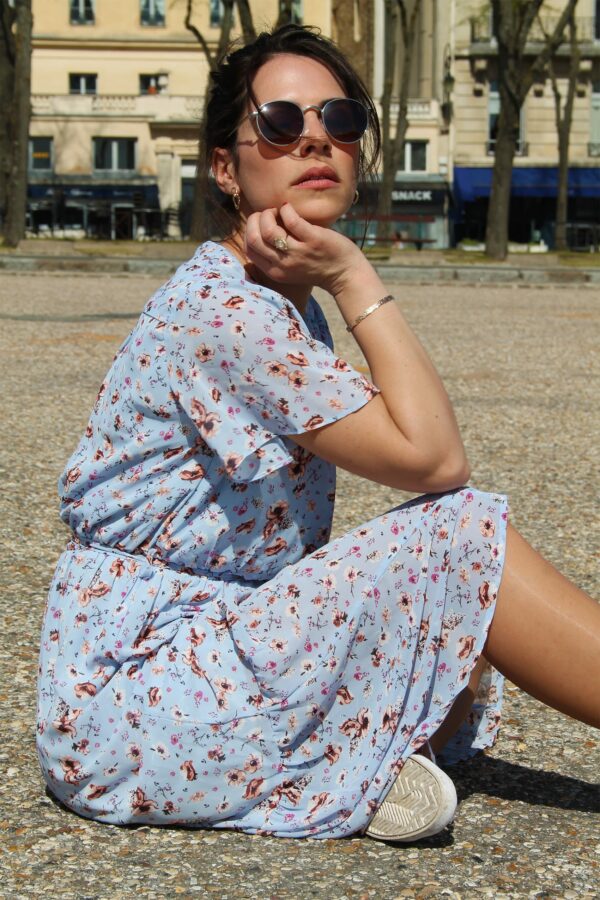 Absolème robe longue bohème à motif fleuri