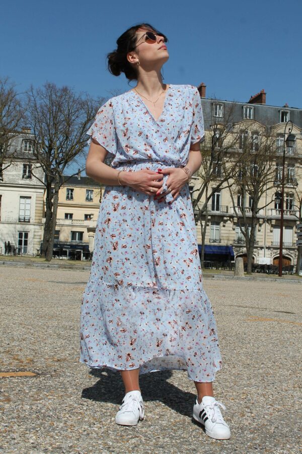 Absolème robe longue bohème à motif fleuri