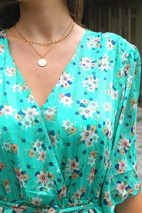 Absolème robe longue bohème vert