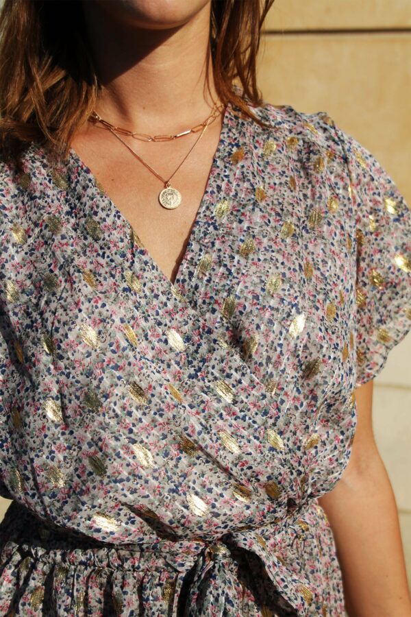 Absolème robe longue bohème manches courtes
