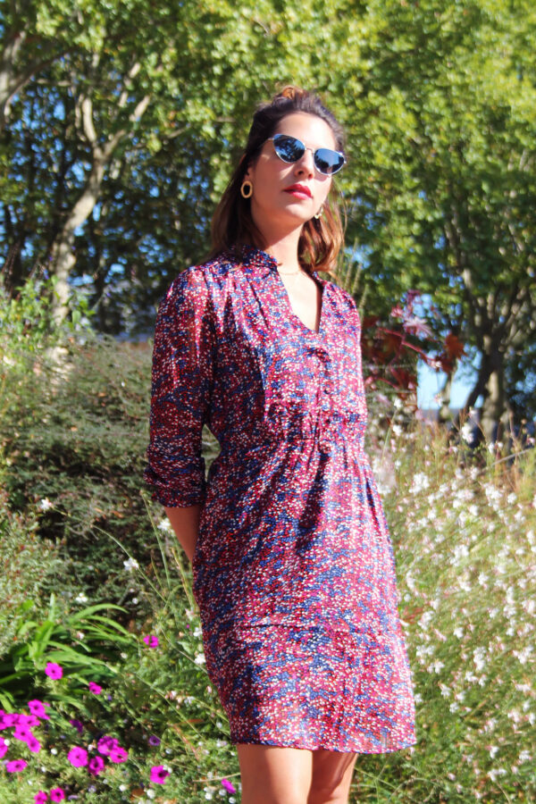 Absolème robe tendance à imprimé géométrique