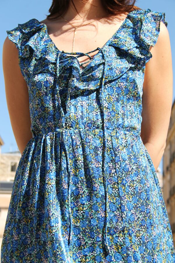 Absolème robe dos-nu fleurie
