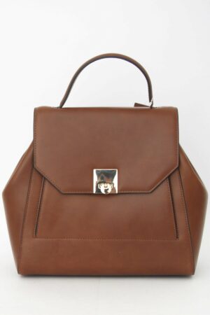 Absolème sac à dos tendance en cuir camel marron