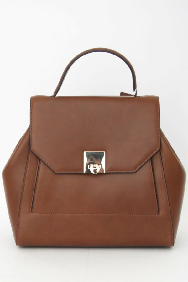 Absolème sac à dos tendance en cuir camel marron