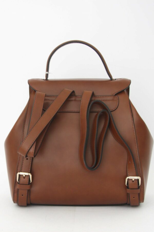 Absolème sac à dos tendance en cuir camel marron