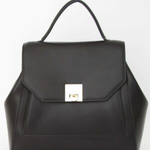 Absolème sac à dos tendance en cuir noir