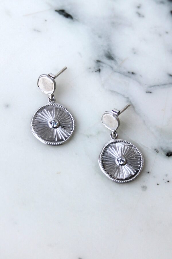 Absolème boucles d'oreilles pendantes argent 925