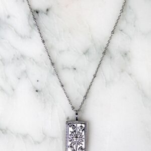Absolème collier tendance en argent massif