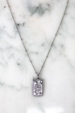 Absolème collier tendance en argent massif