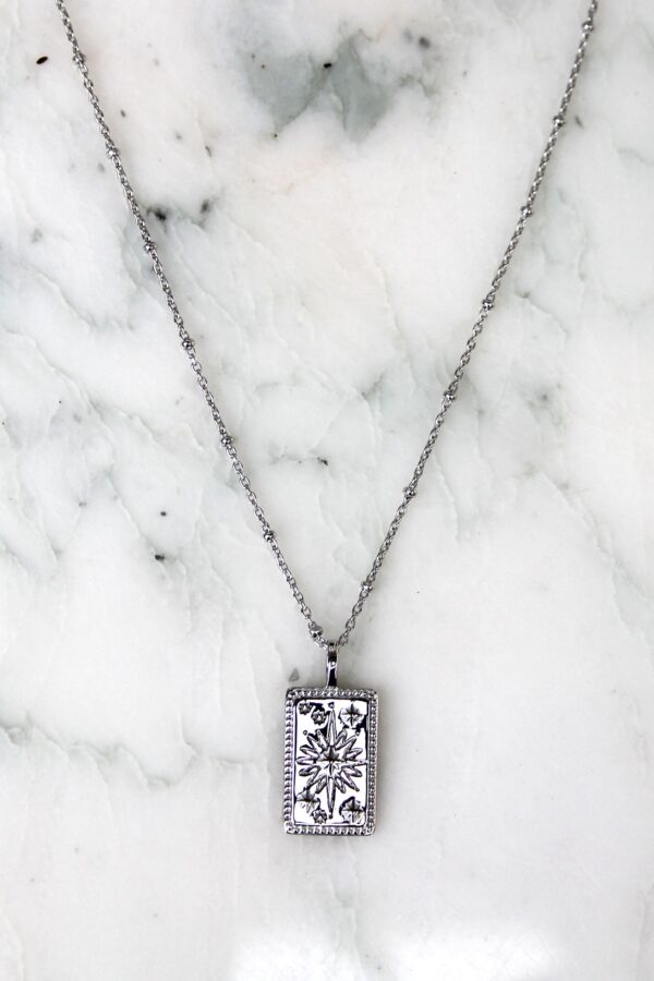 Absolème collier tendance en argent massif