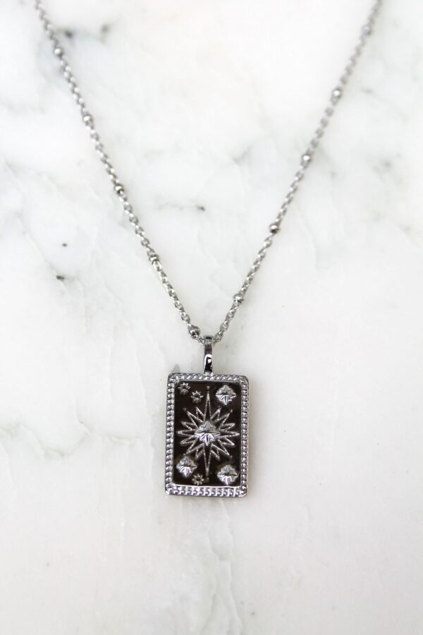 Absolème collier tendance en argent massif