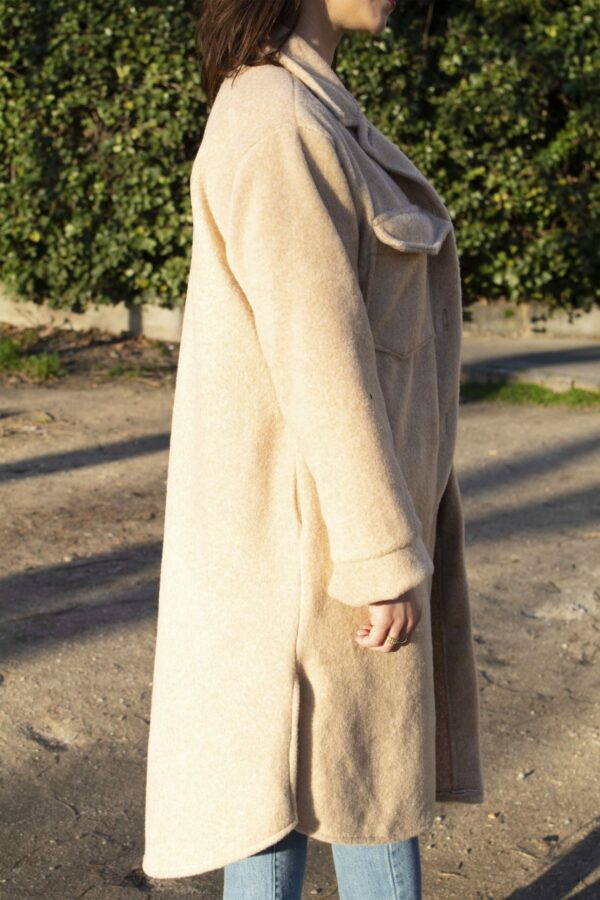 Absolème surchemise longue camel