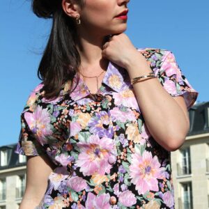 Absolème chemisier vintage fleuri