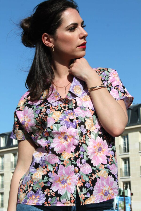 Absolème chemisier vintage fleuri