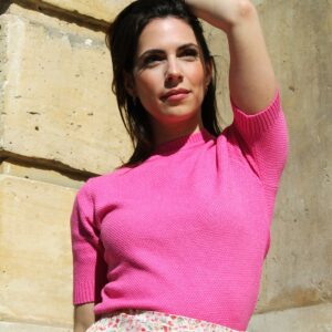 Absolème t-shirt en maille rose