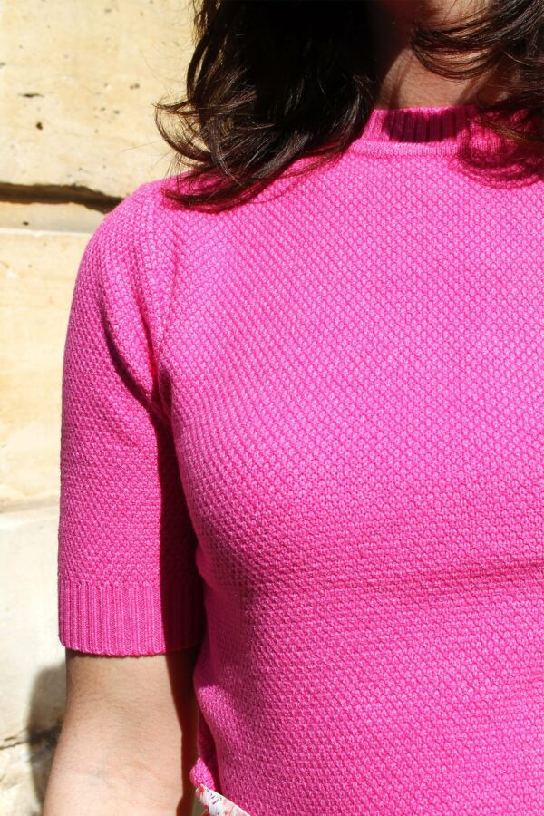 Absolème t-shirt en maille rose