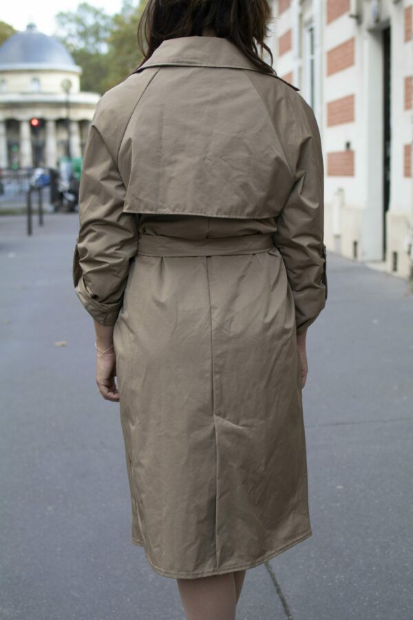 Absolème trench pour femme vert kaki