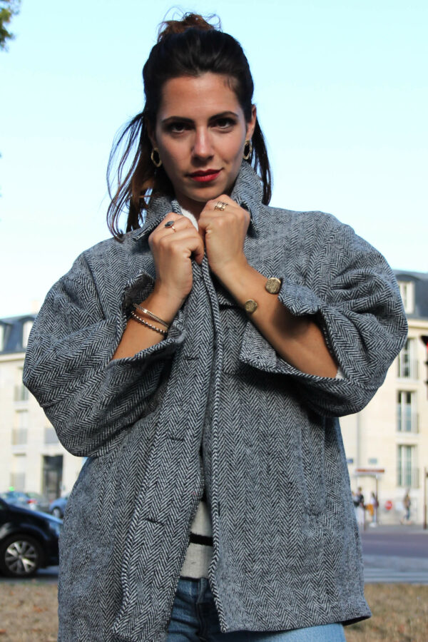 Absolème veste sur-chemise tendance pour femmes