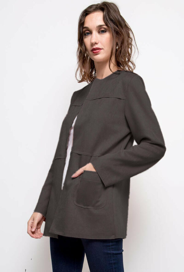 Absolème veste suédine noire tendance