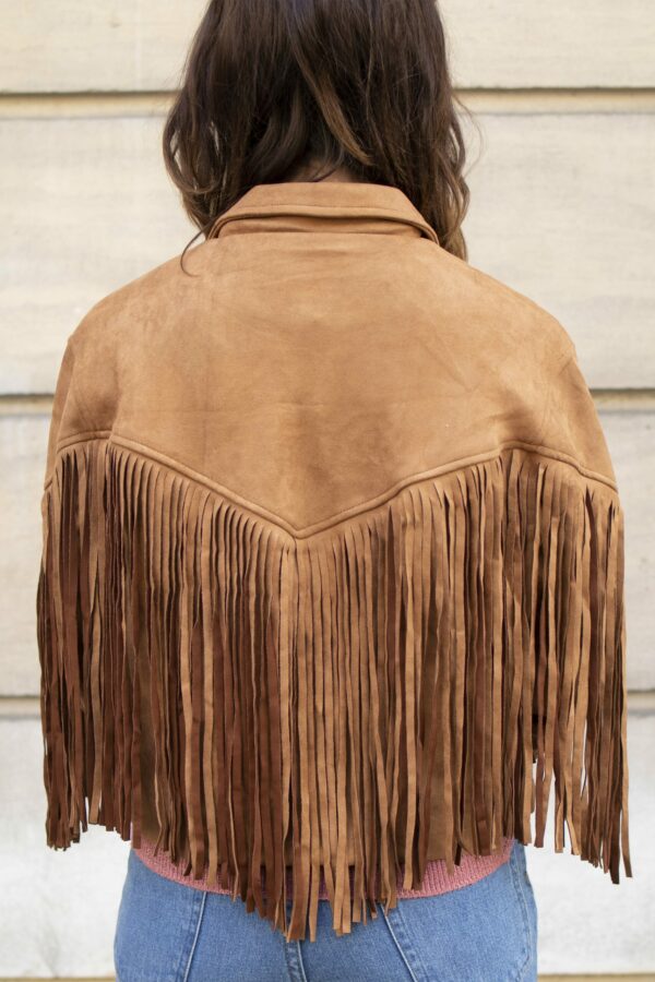 Absolème veste à franges camel