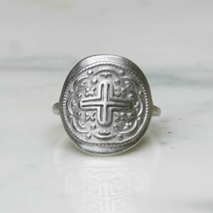 Absolème bague vintage argent massif