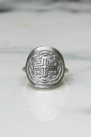 Absolème bague vintage argent massif