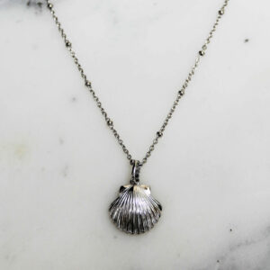Absolème collier coquillage argent massif