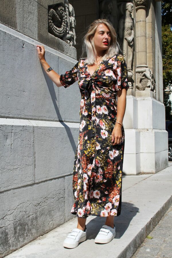 Absolème robe longue noire vintage bohème