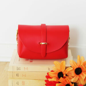 Absolème micro-sac à main cuir rouge