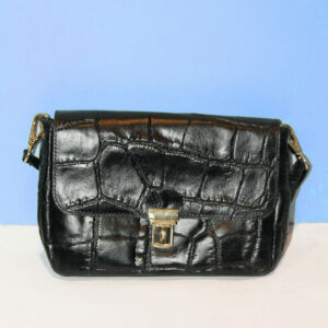 Absolème sac à main cuir vintage noir