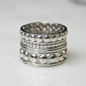 Bague large ethnique Argent 925