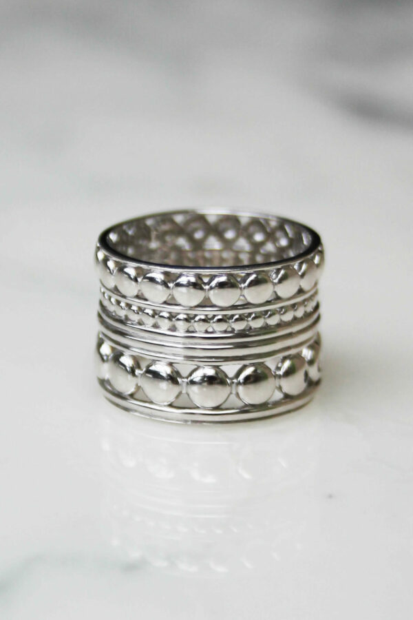 Bague large ethnique Argent 925