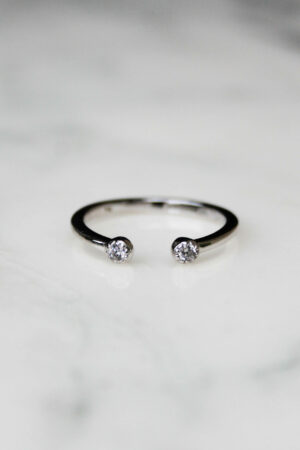 Bague fine ouverte argent 925