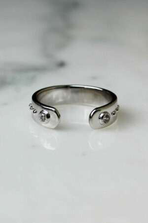 Bague ouverte devant Argent 925