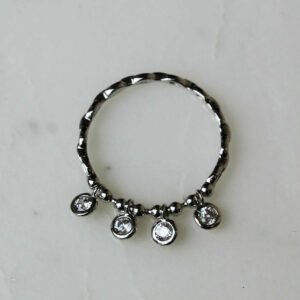Bague fine pampilles Argent 925