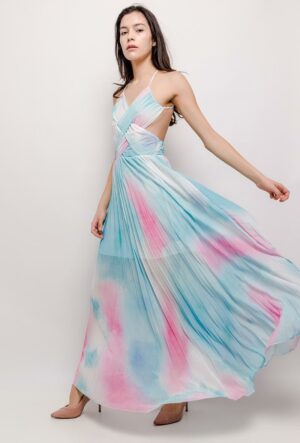 Absolème robe longue tie and dye dos nu